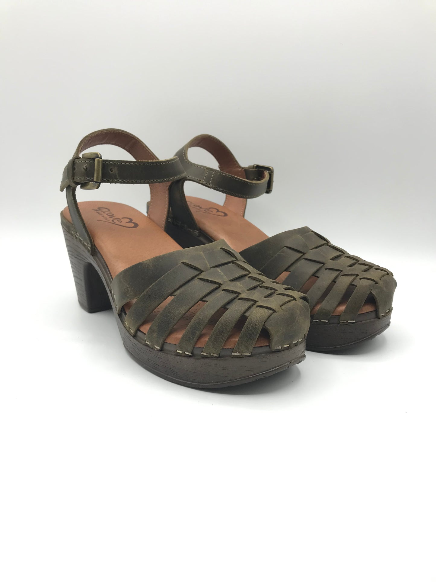 Sandalo zoccolo donna Glove 8231 verde