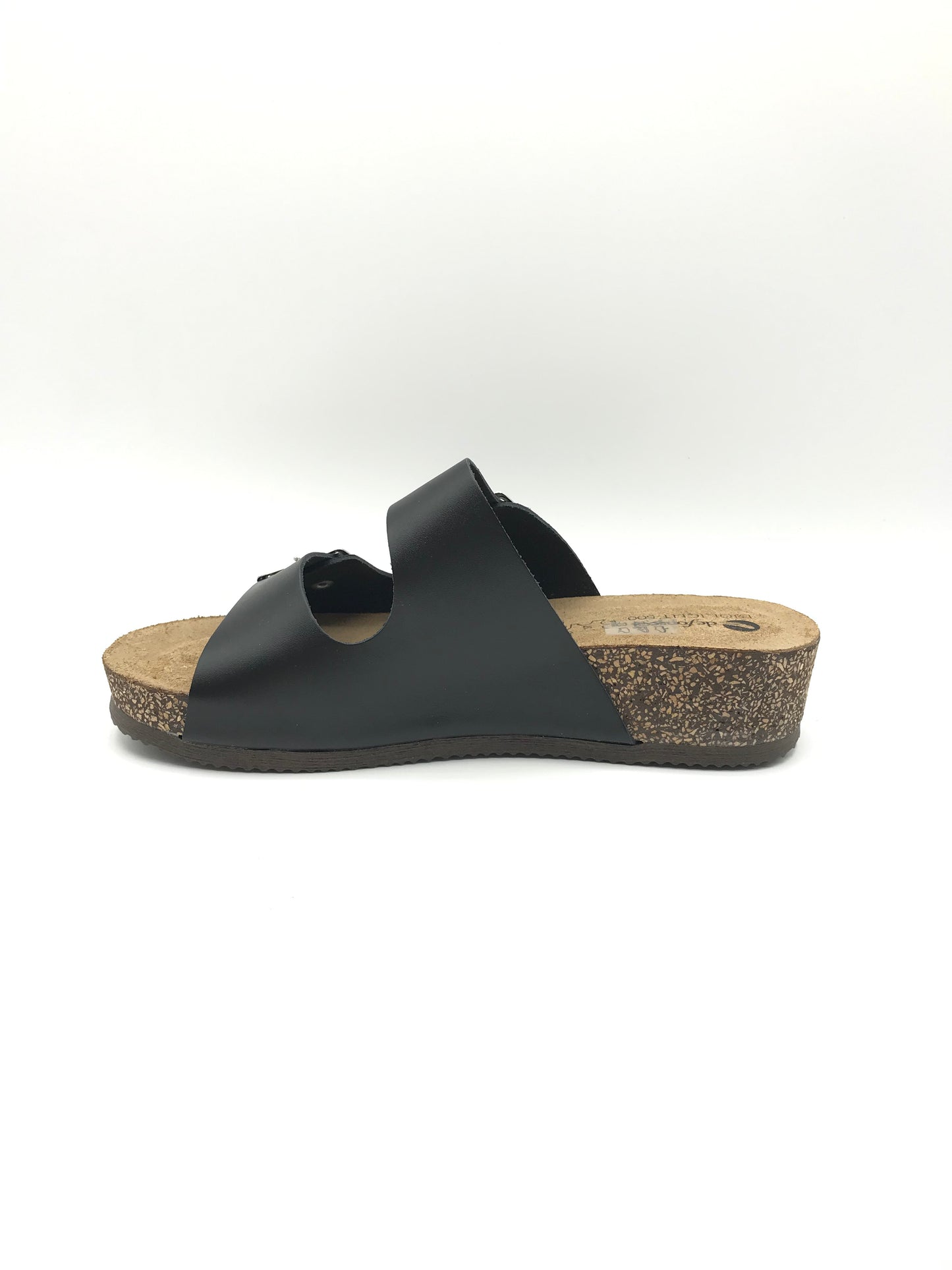 Ciabatta fibbie donna De Fonseca Cervia nero
