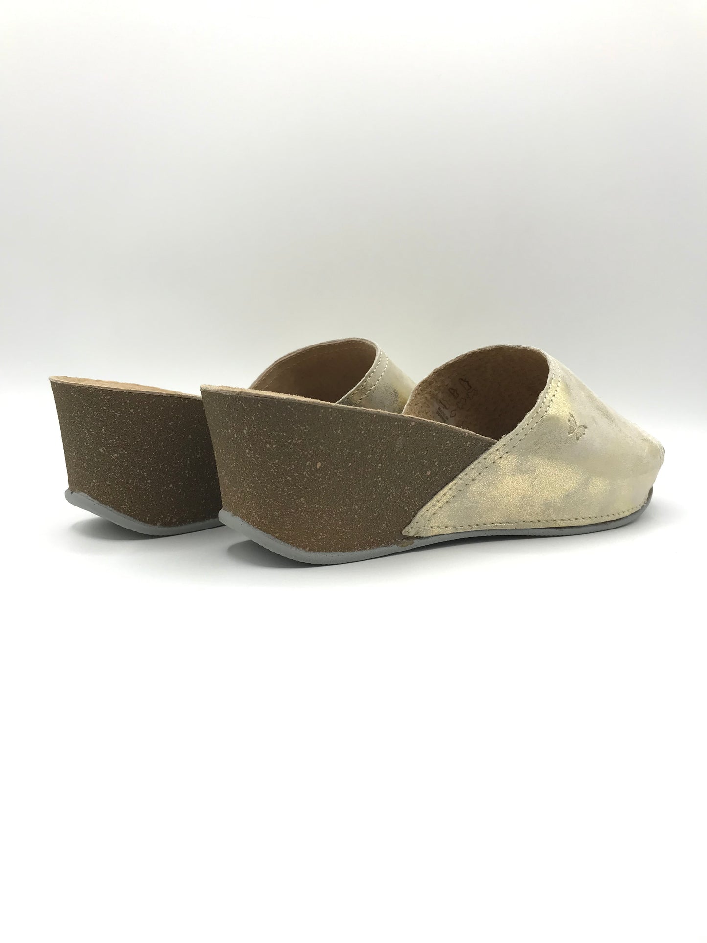 Ciabatta Donna in Pelle Dorata: con Zeppa | Atema 7770 Oro