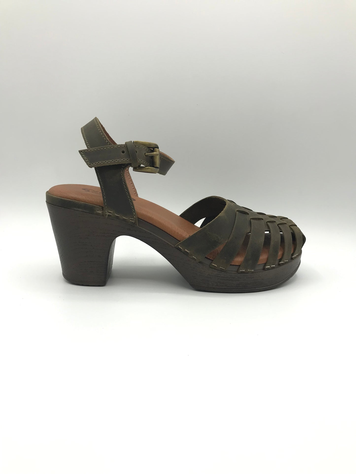 Sandalo zoccolo donna Glove 8231 verde