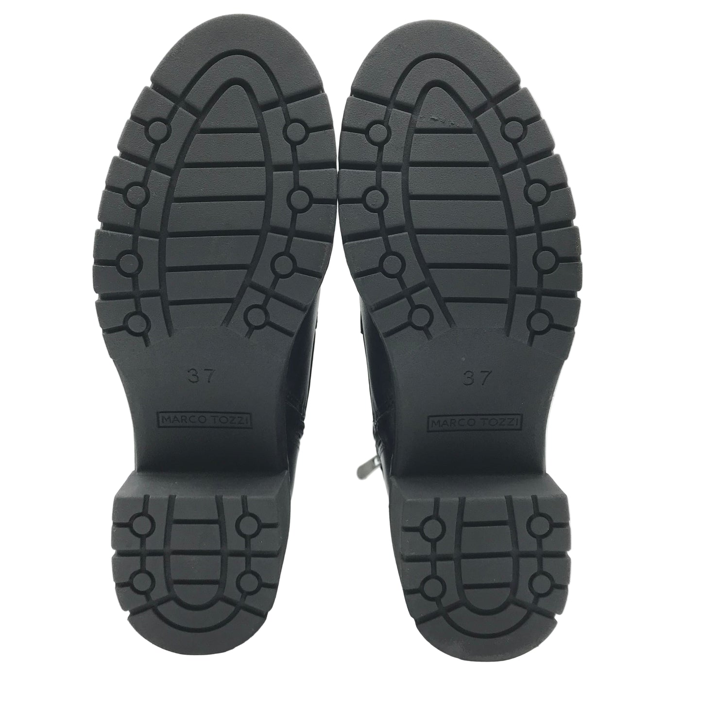 Marco Tozzi | Stivaletti anfibi con tacco e zip laterale interna | 2-25259-43