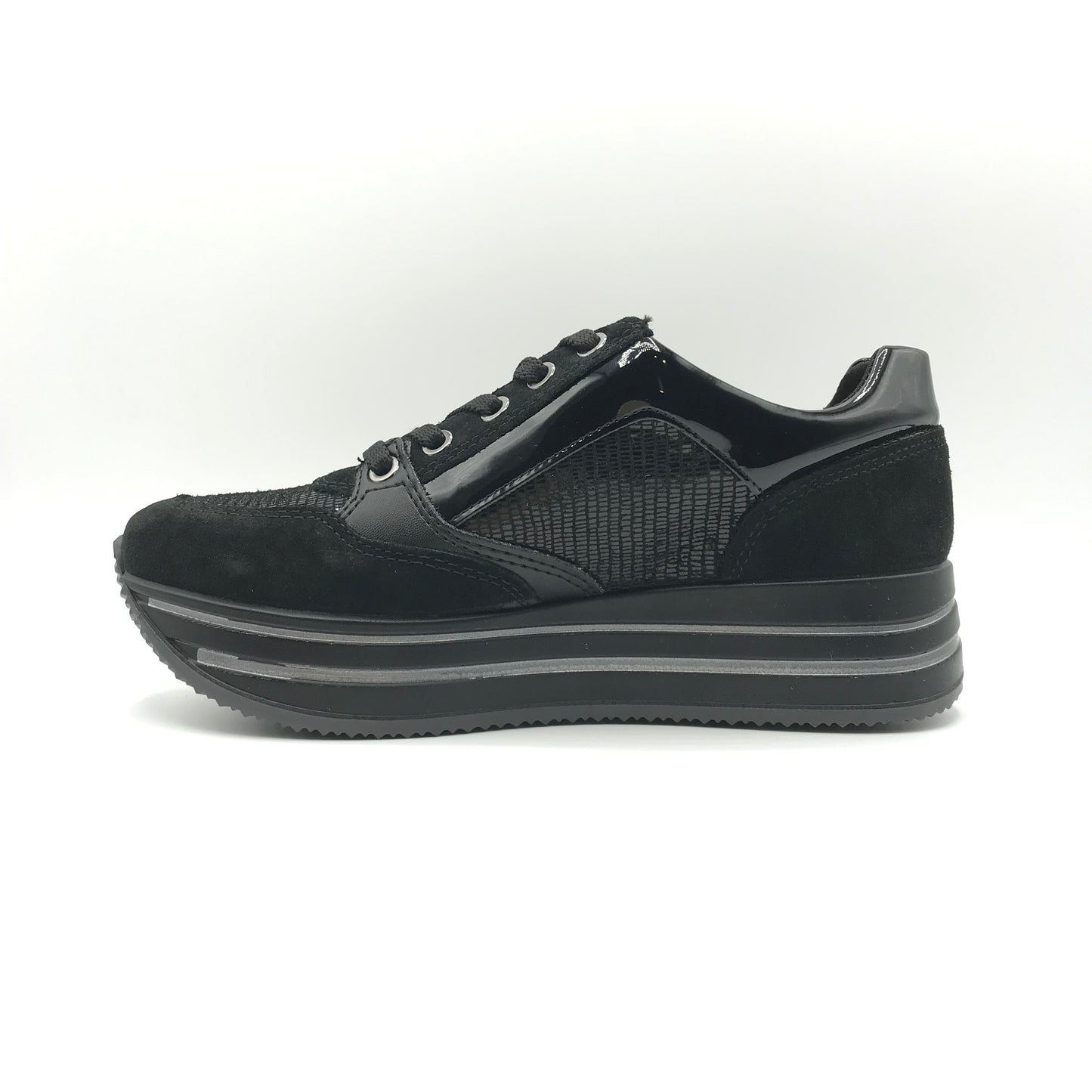 Imac | Sneakers con suola alta e zip laterale | 657780
