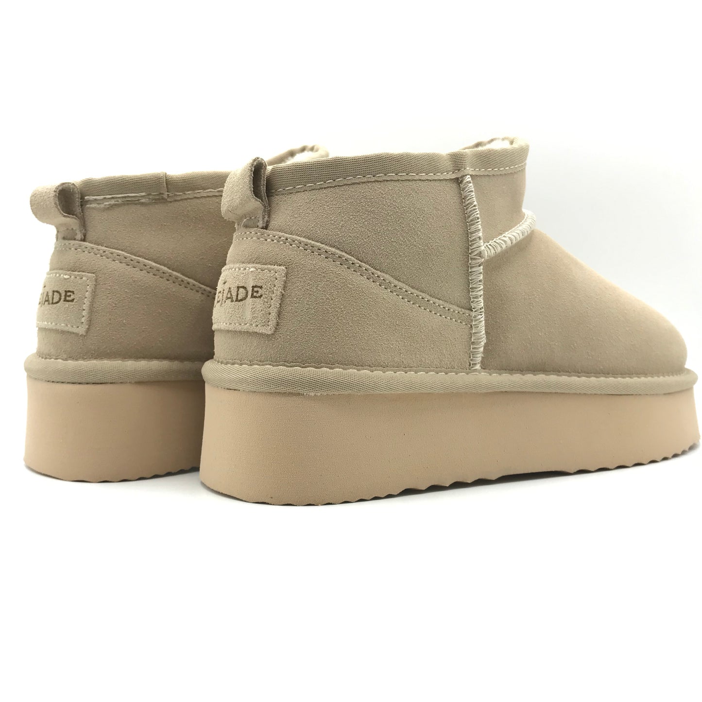 Lejade | Stivaletti platform in vera pelle con pelliccia ecologica | 3547