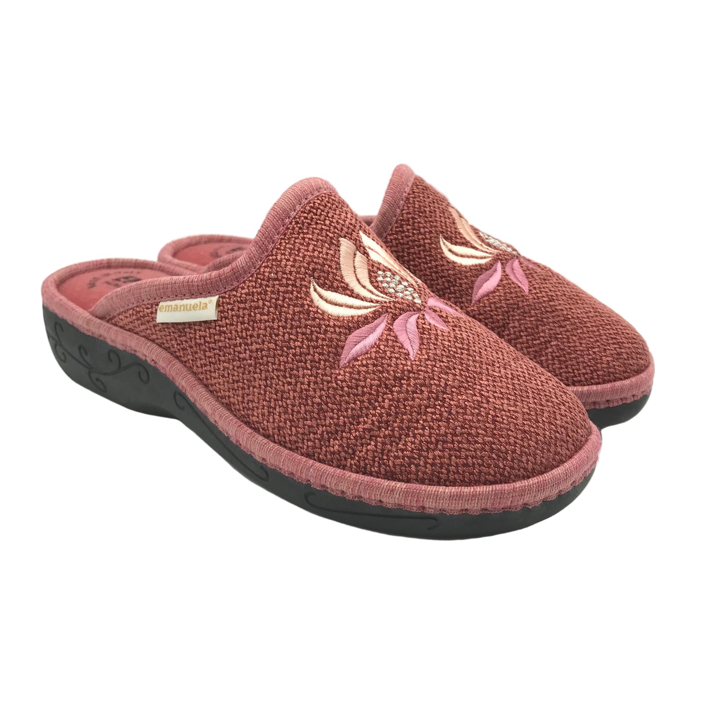 Emanuela | Ciabatte extra soft con ricamo stella alpina | 1008