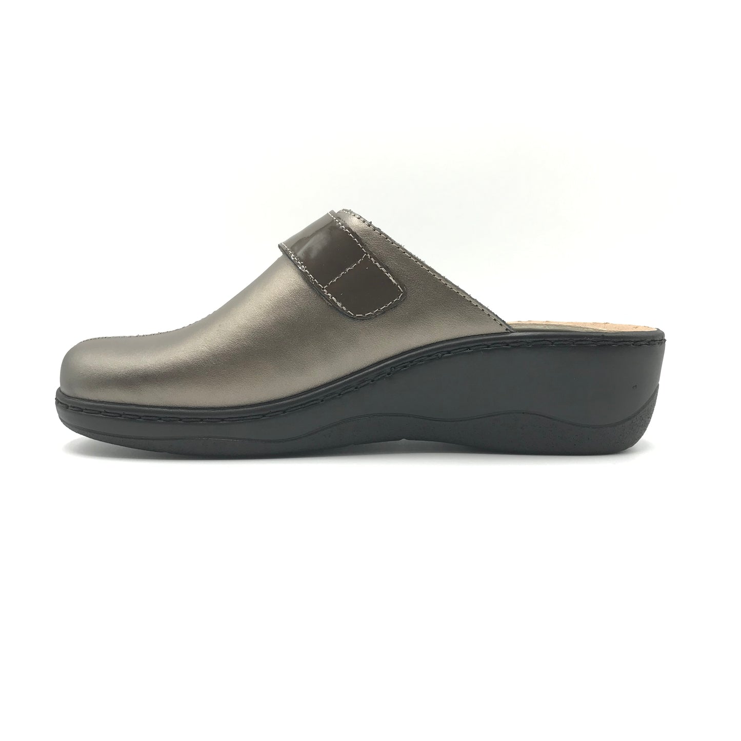 Robert | Ciabatte in vera pelle con plantare estraibile e chiusura a strappo | C32249