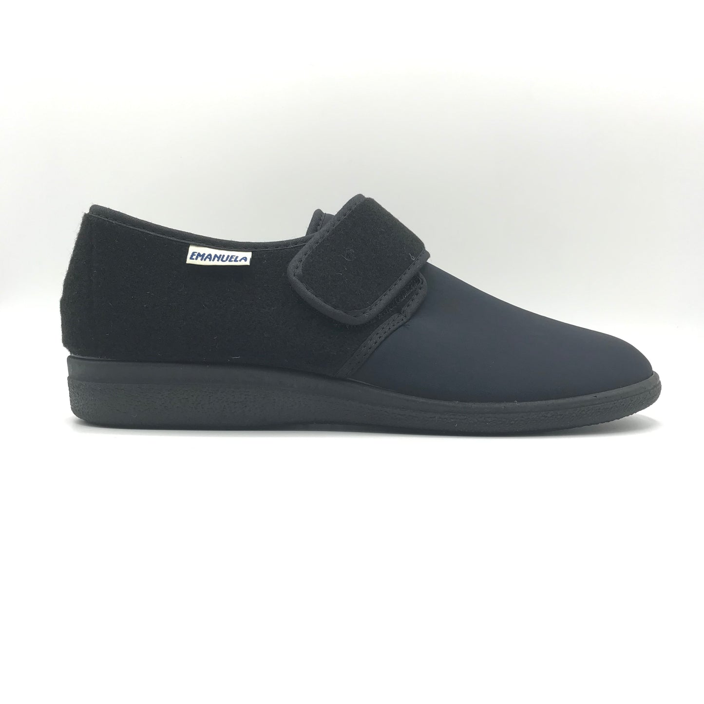 Emanuela | Pantofole in tessuto stretch con chiusura a strappo | 985