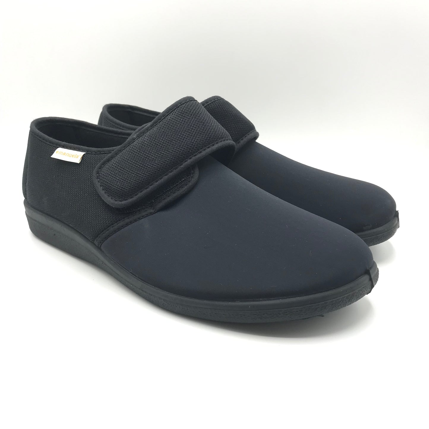 Emanuela | Pantofole in tessuto stretch con chiusura a strappo | 986