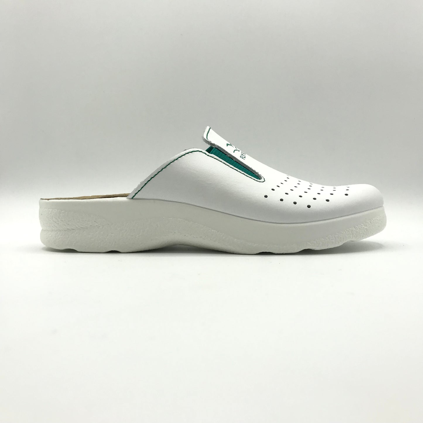Fly Flot | Ciabatte sanitarie in vera pelle con elastici | 81474