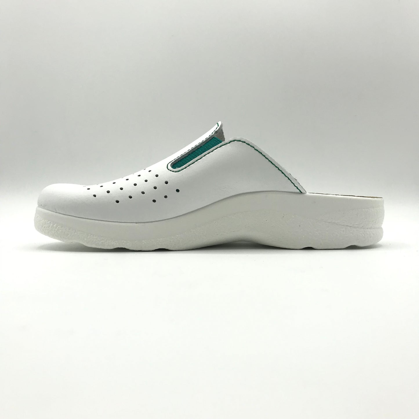 Fly Flot | Ciabatte sanitarie in vera pelle con elastici | 81474