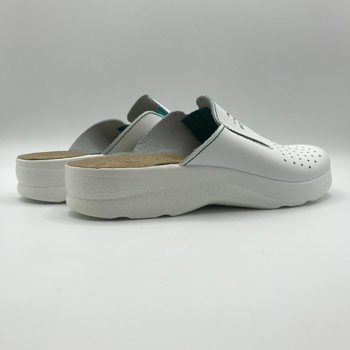 Fly Flot | Ciabatte sanitarie in vera pelle con elastici | 81474