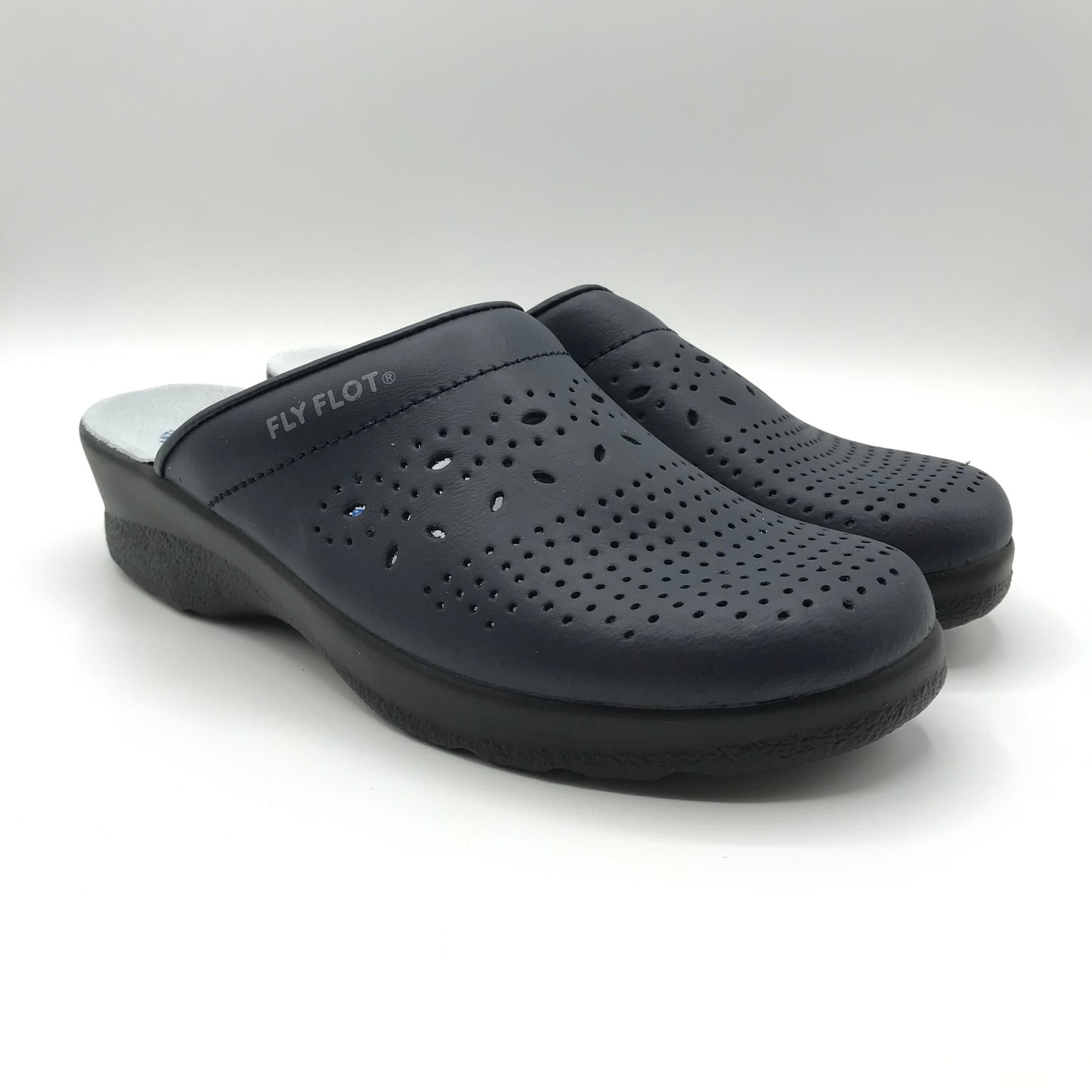 Fly Flot | Ciabatte sanitarie in vera pelle con zeppa alta | 85033
