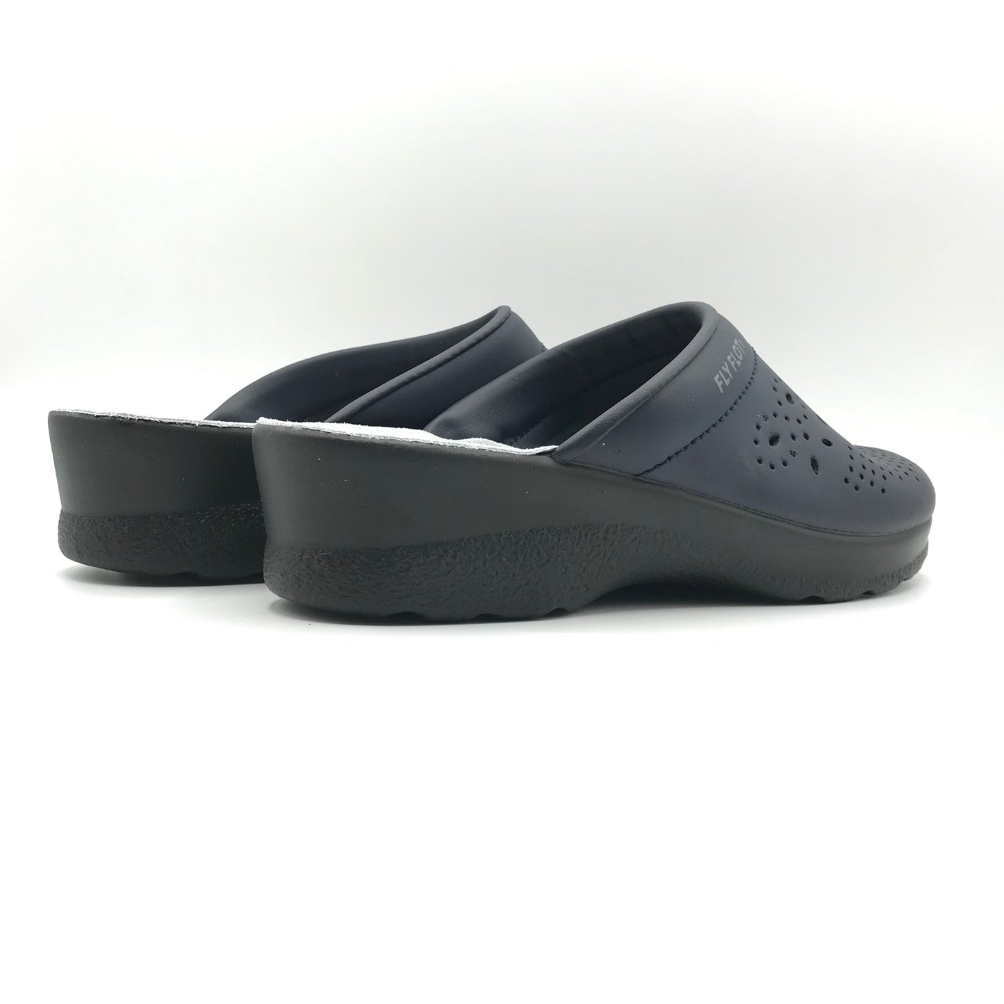 Fly Flot | Ciabatte sanitarie in vera pelle con zeppa alta | 85033