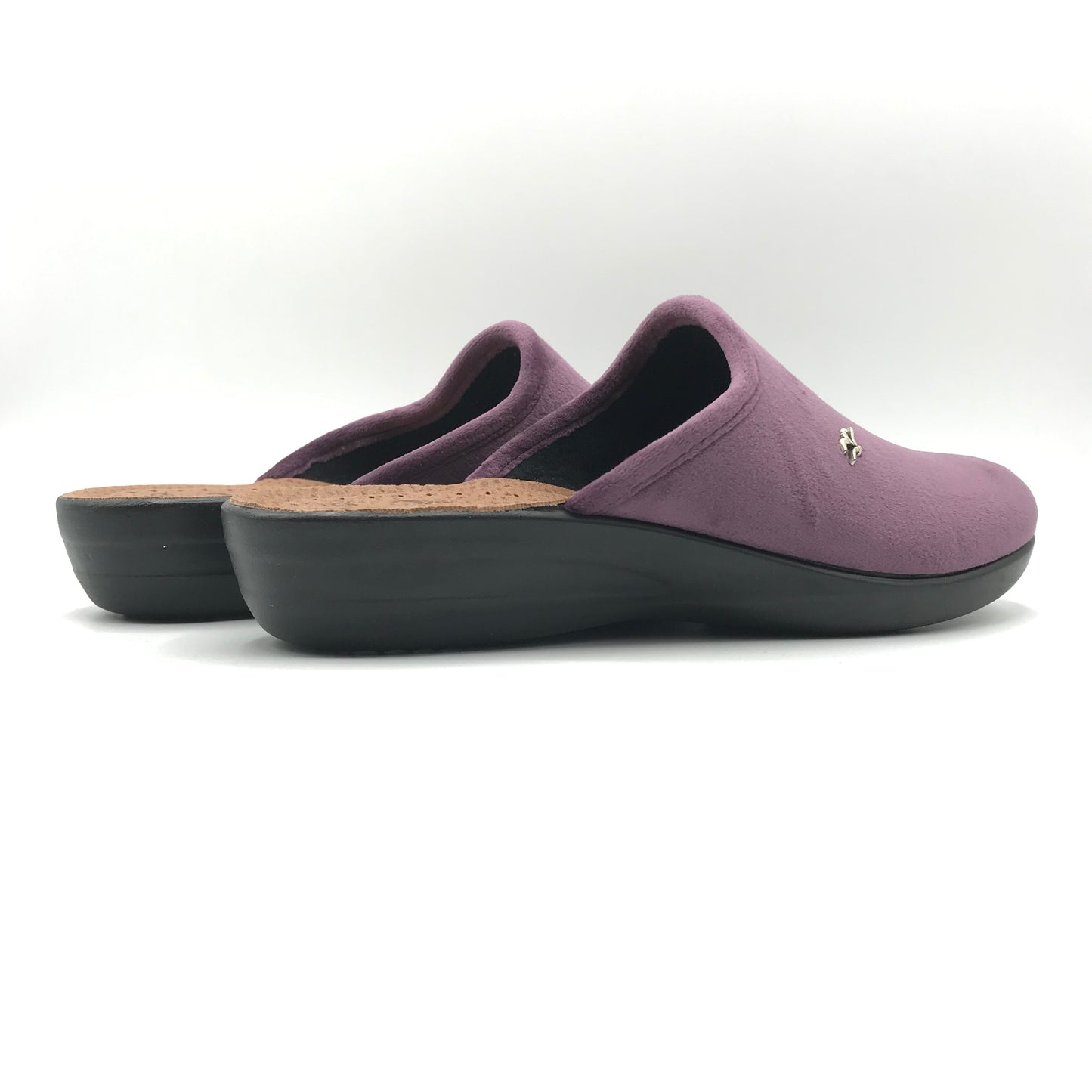 Fly Flot | Ciabatte anatomiche in velluto con tacco basso | P3T75