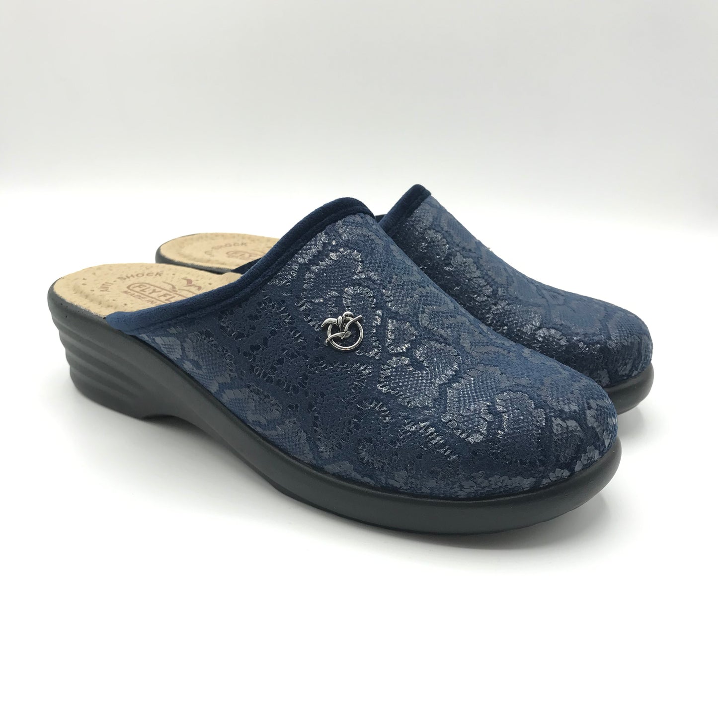 Fly Flot | Ciabatte anatomiche in tessuto con zeppa alta | L8X67