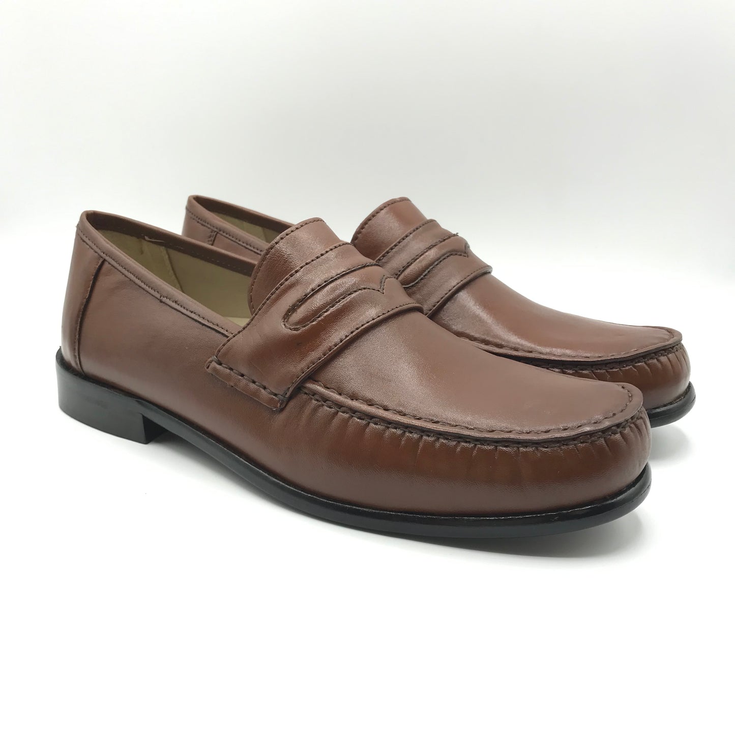 Gio Line | Mocassini in vera pelle con suola in cuoio | Roberto