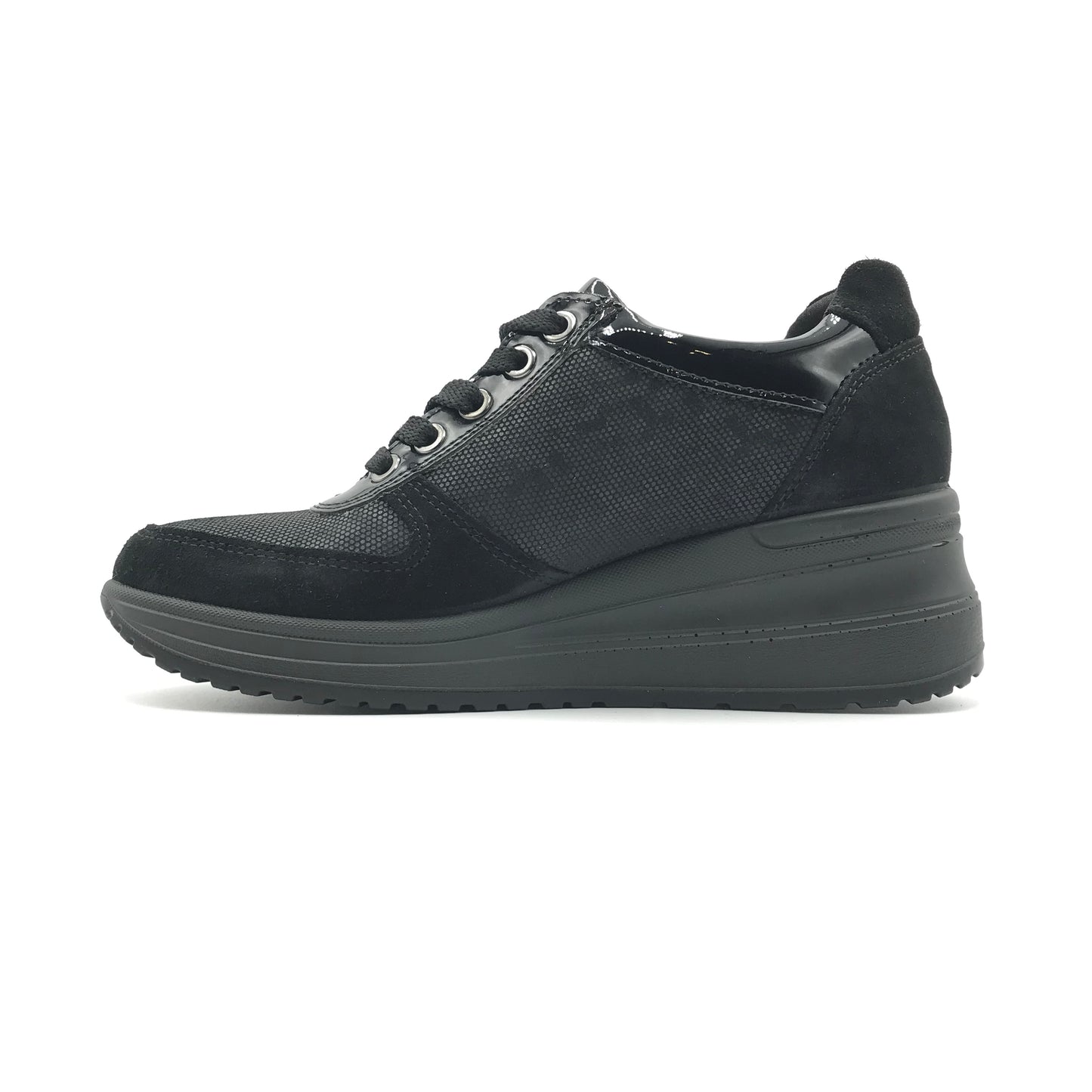 Imac | Sneakers in vera pelle con cerniera e zeppa alta | 457660