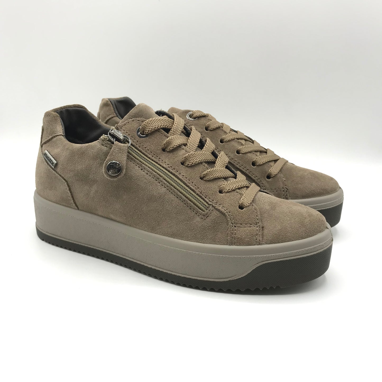 Imac | Sneakers in vera pelle con plantare rialzato | 657429