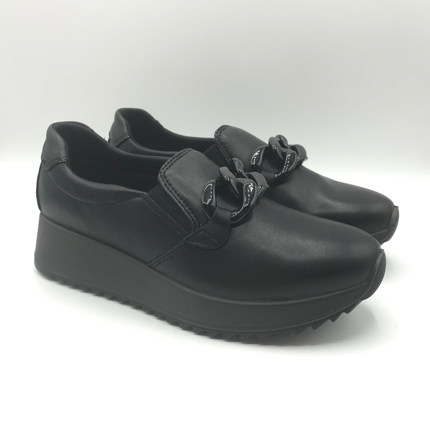 Imac | Mocassini slip on in vera pelle con catena | 657630