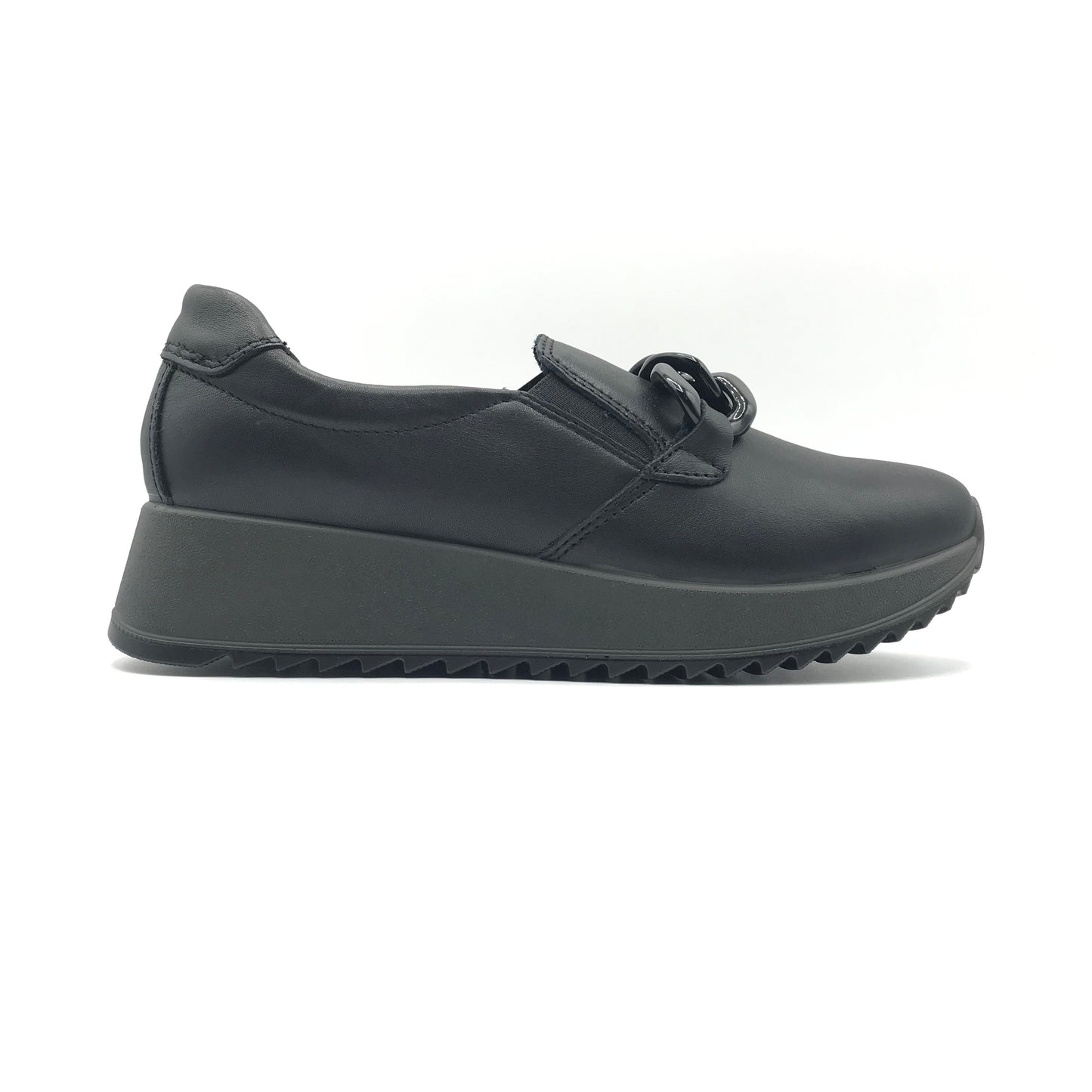 Imac | Mocassini slip on in vera pelle con catena | 657630