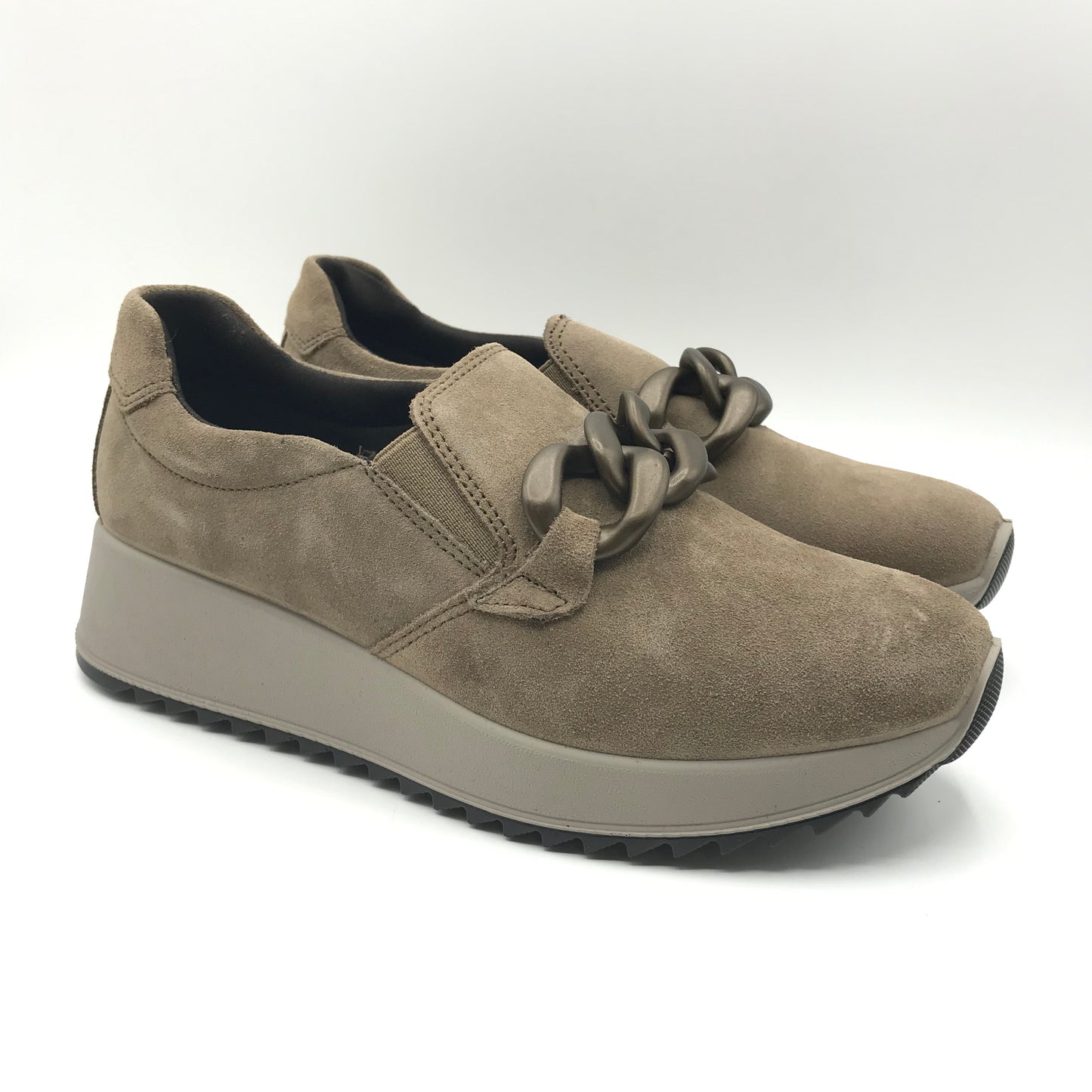 Imac | Mocassini slip on in vera pelle con catena | 657631