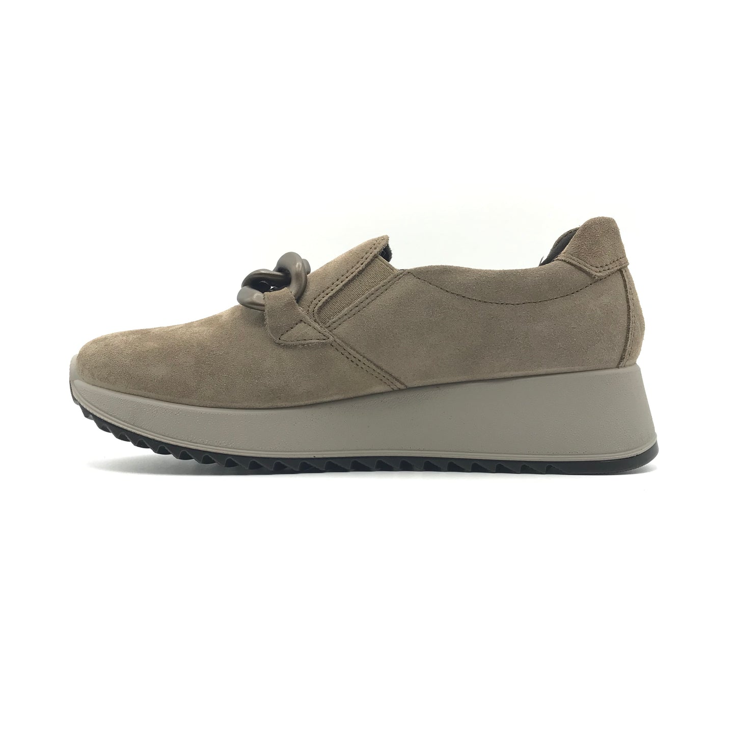 Imac | Mocassini slip on in vera pelle con catena | 657631