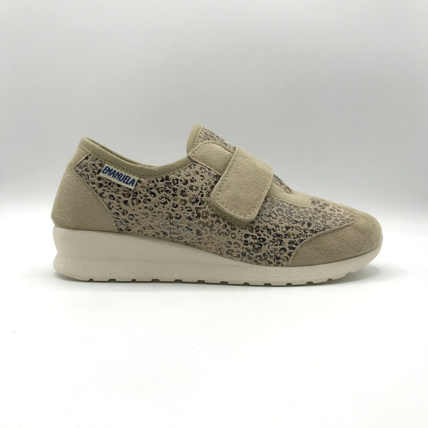 Emanuela | Pantofole in tessuto con chiusura a strappo | 2856