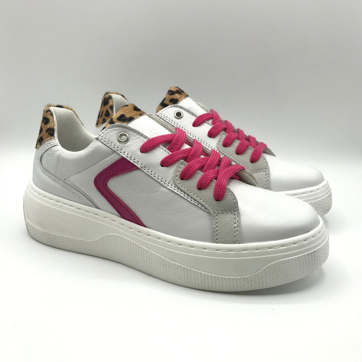 Kioss | Sneakers artigianali in vera pelle con platform | ALLEGRA1