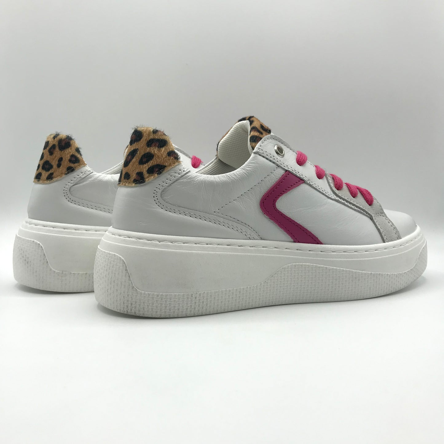 Kioss | Sneakers artigianali in vera pelle con platform | ALLEGRA1
