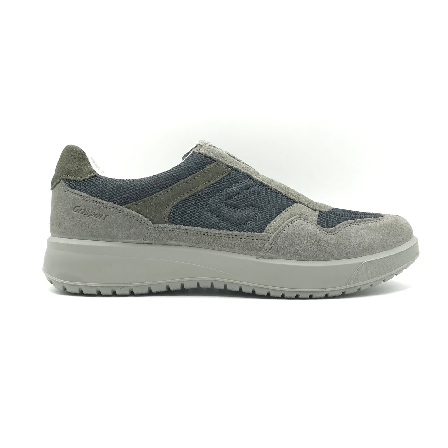 Grisport | Mocassini slip on in vera pelle scamosciata e mesh | 43642