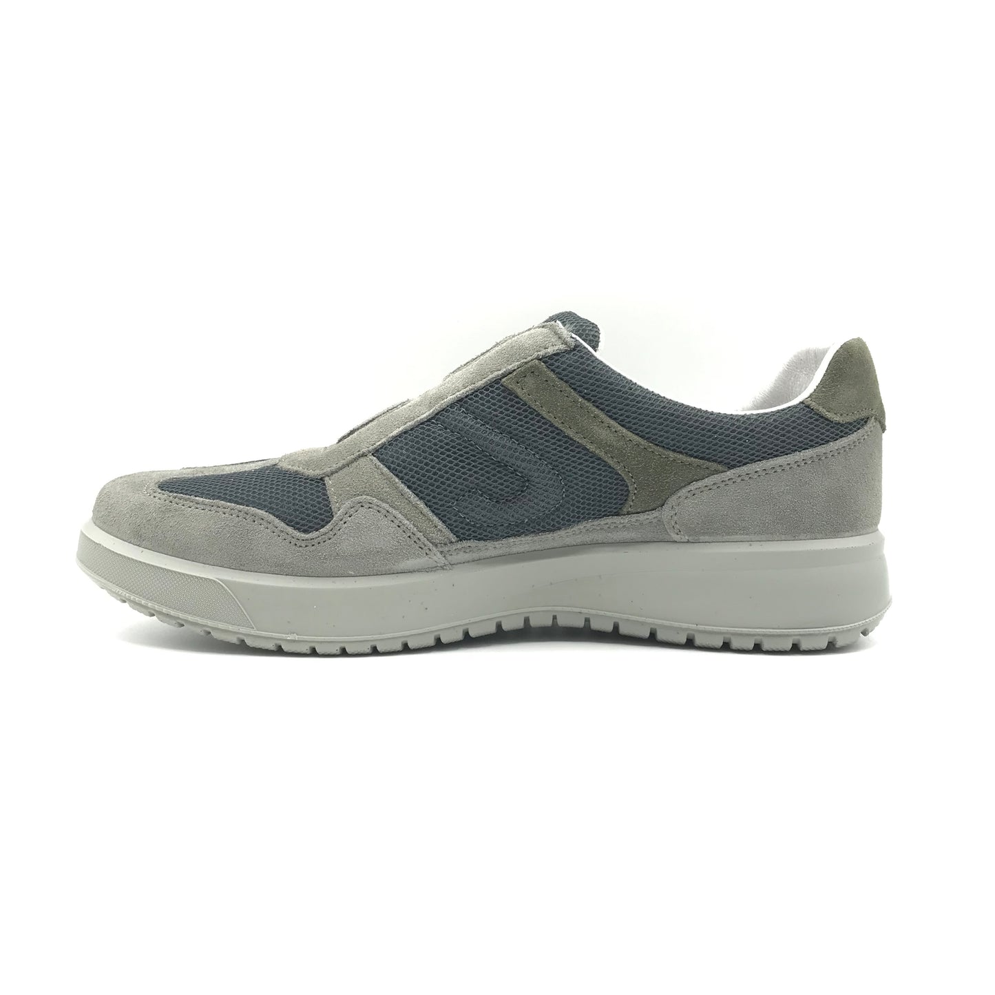 Grisport | Mocassini slip on in vera pelle scamosciata e mesh | 43642
