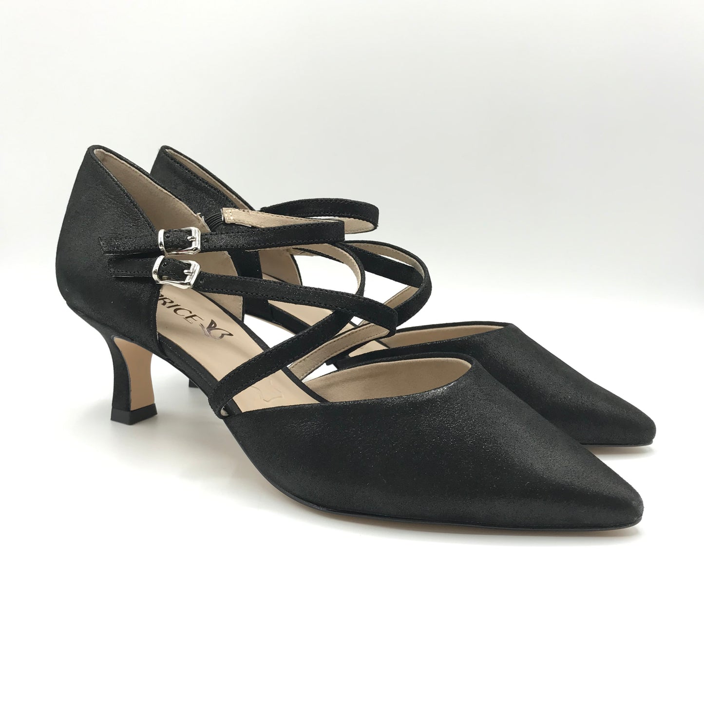 Caprice | Décolleté in vera pelle con cinghietti regolabili | 22405-44