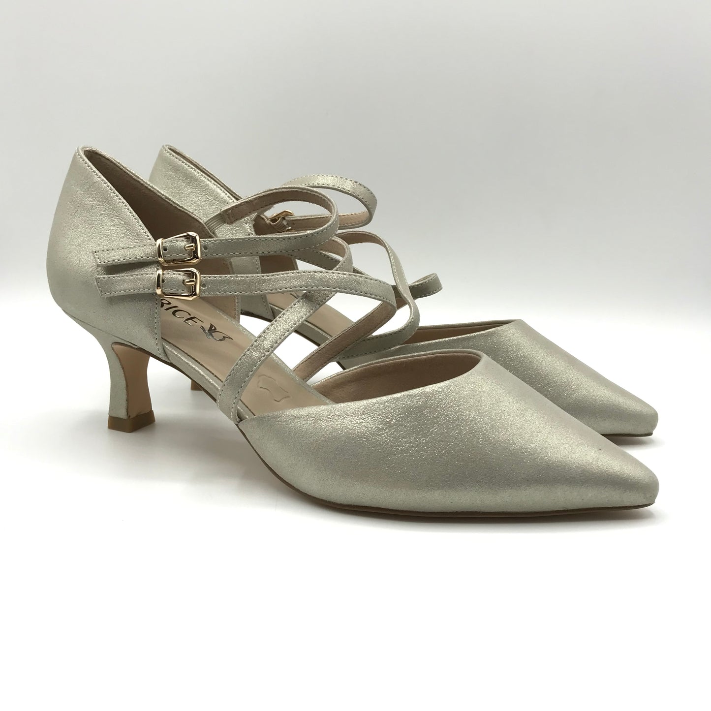 Caprice | Décolleté in vera pelle con cinghietti regolabili | 22405-44