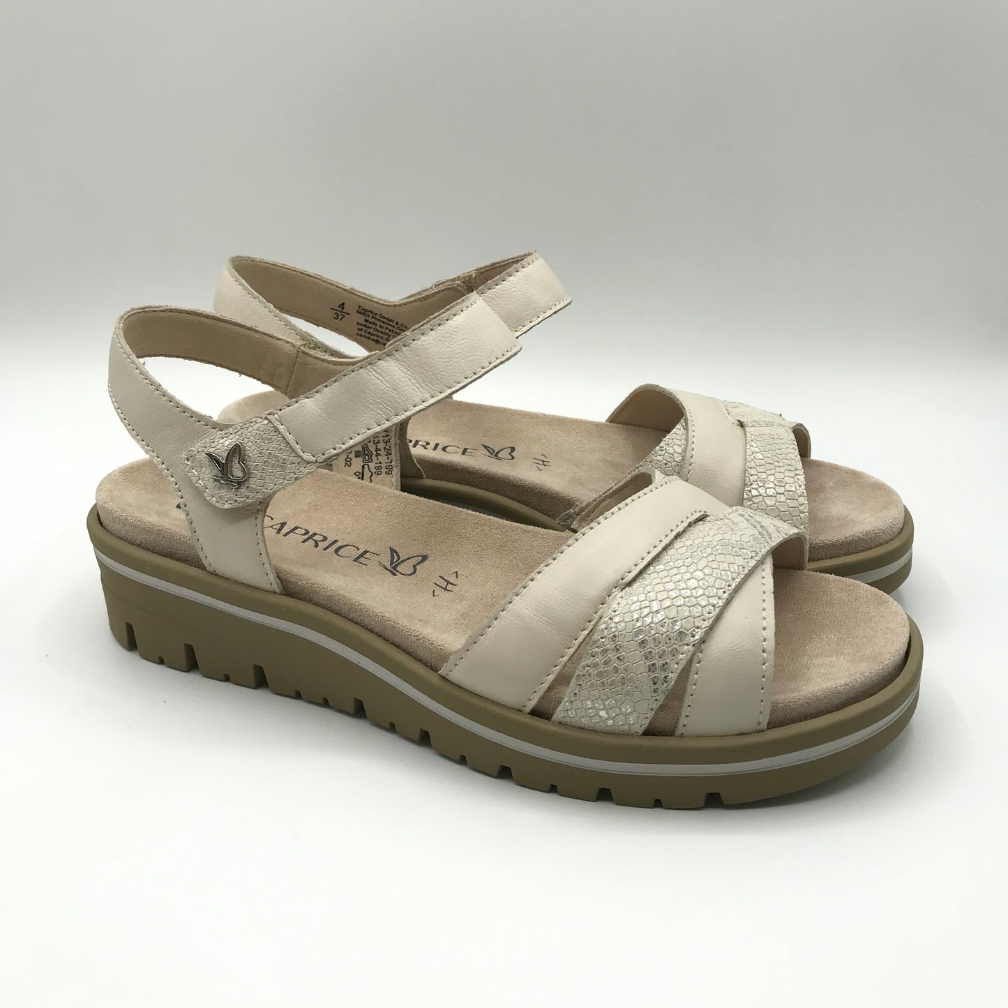 Caprice | Sandali in vera pelle con plantare estraibile | 28713-44