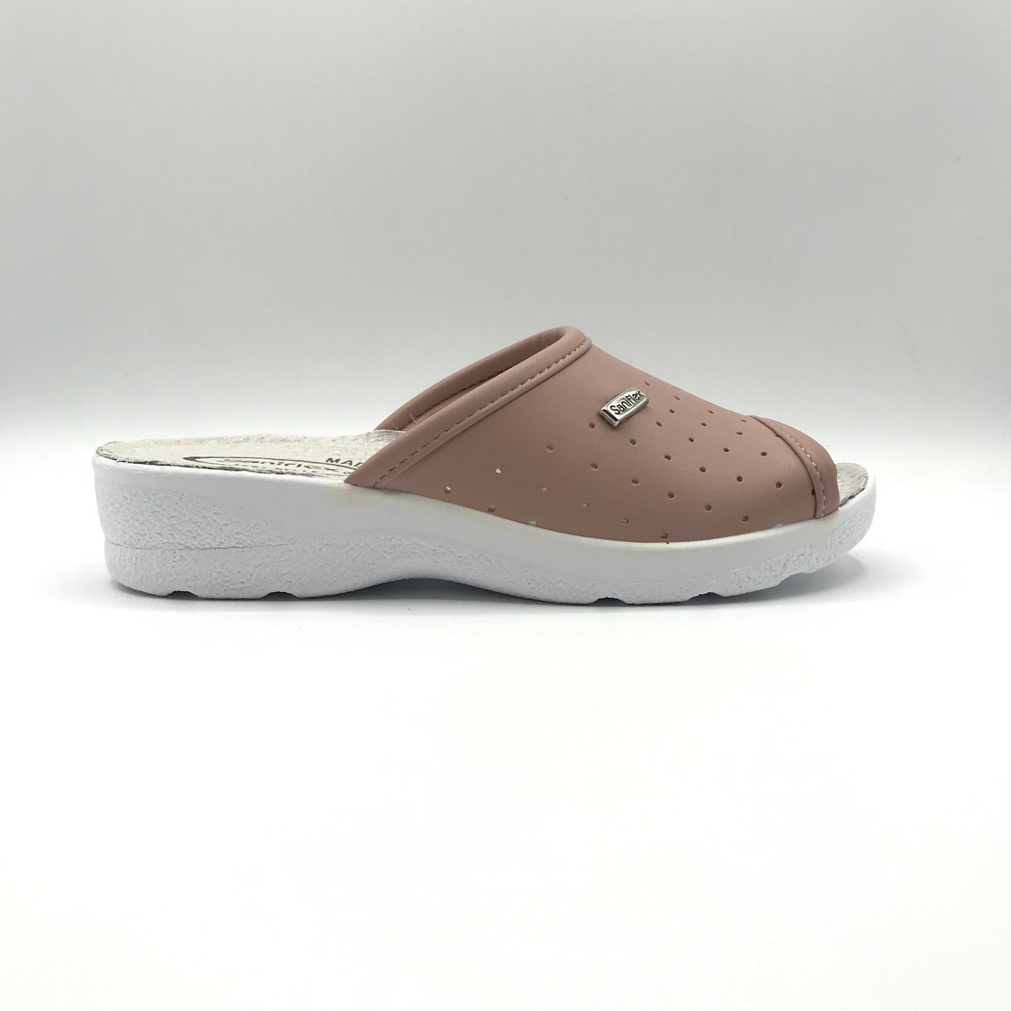 Saniflex | Ciabatte in tessuto stretch e vera pelle | 89872/10