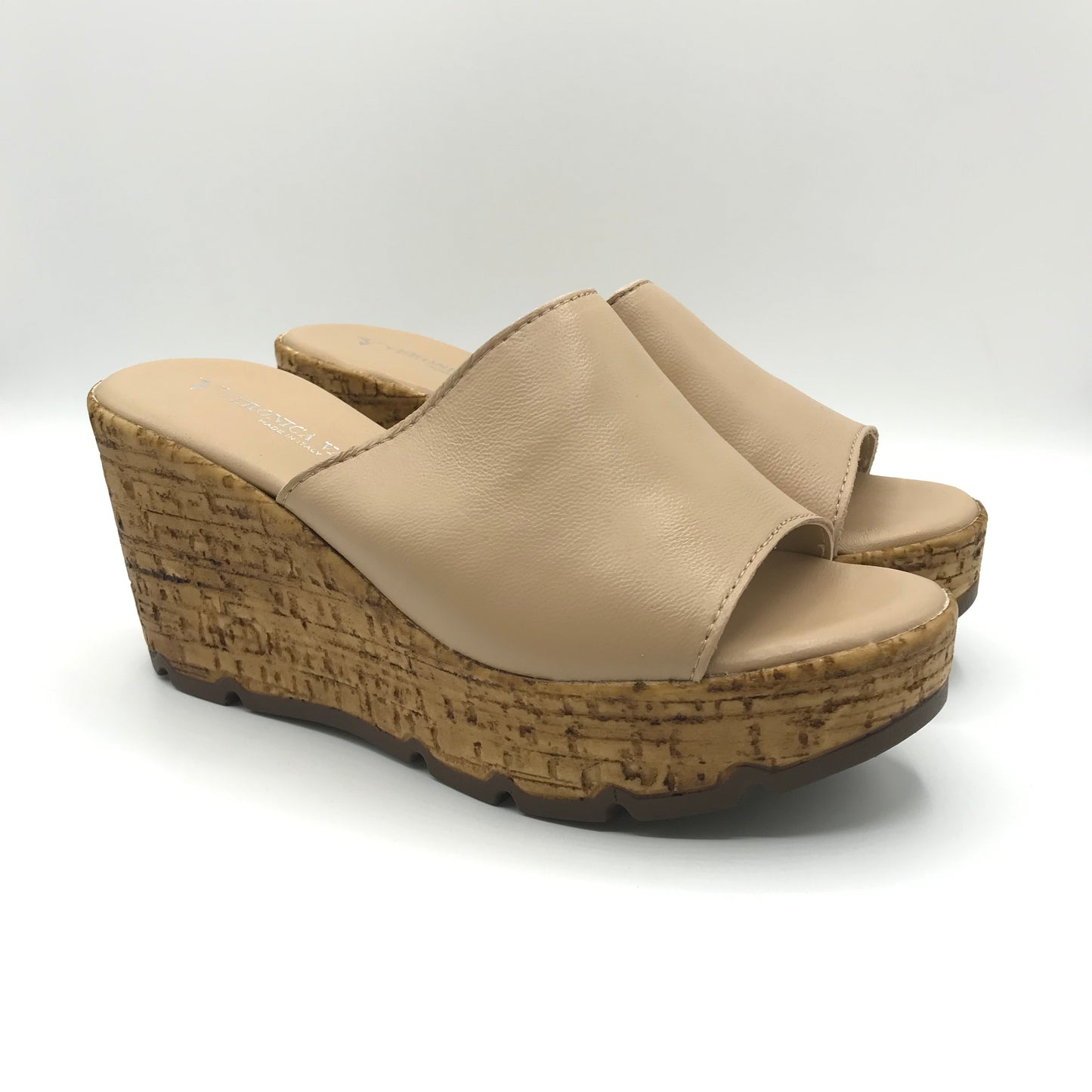 Andrea Pierago | Ciabatte in vera pelle con zeppa alta | 2762-3002