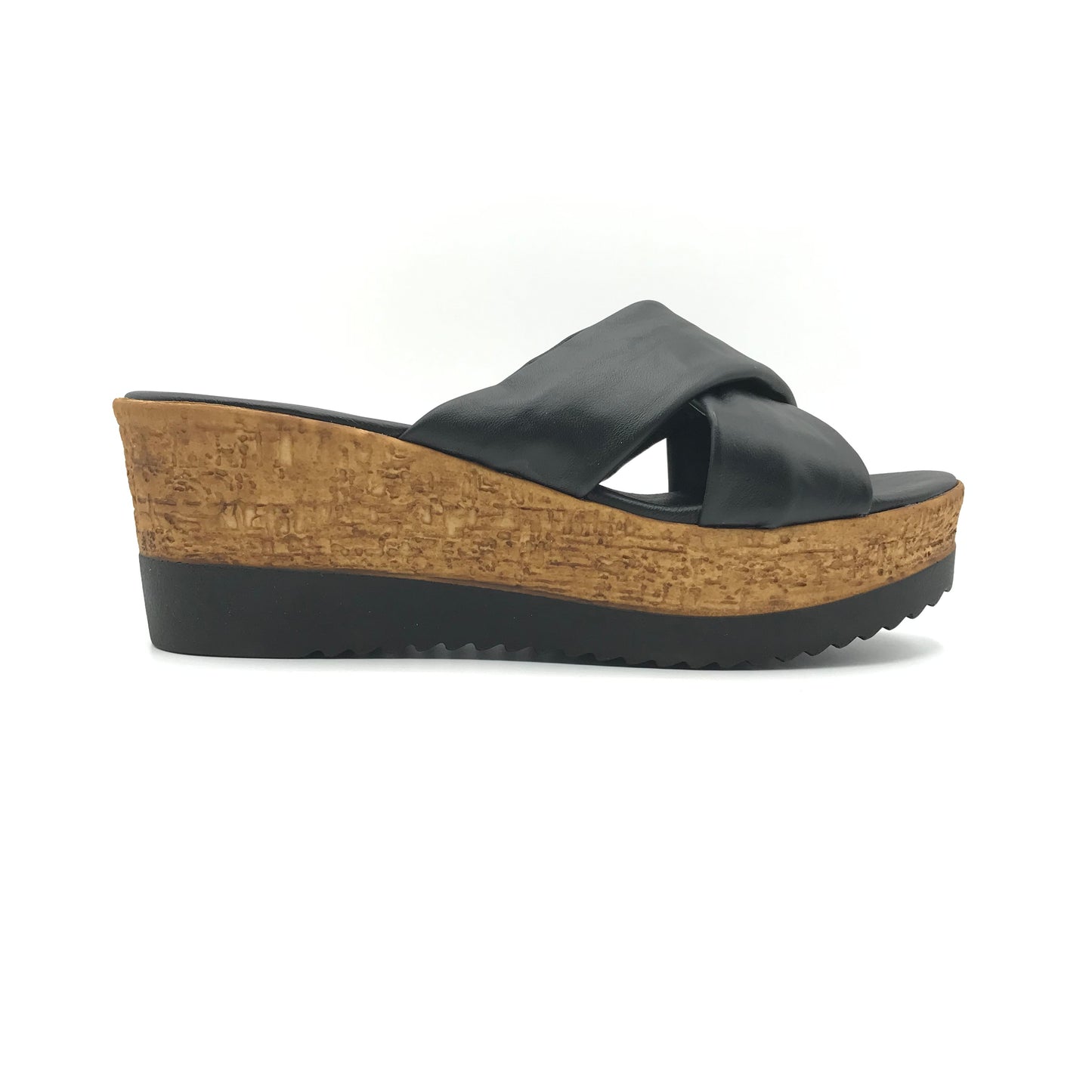 Andrea Pierago | Ciabatte in pelle con zeppa alta | 2974-70428