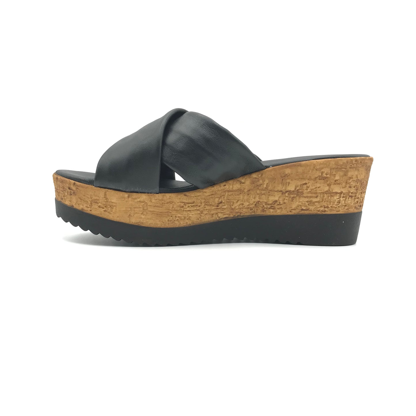 Andrea Pierago | Ciabatte in pelle con zeppa alta | 2974-70428