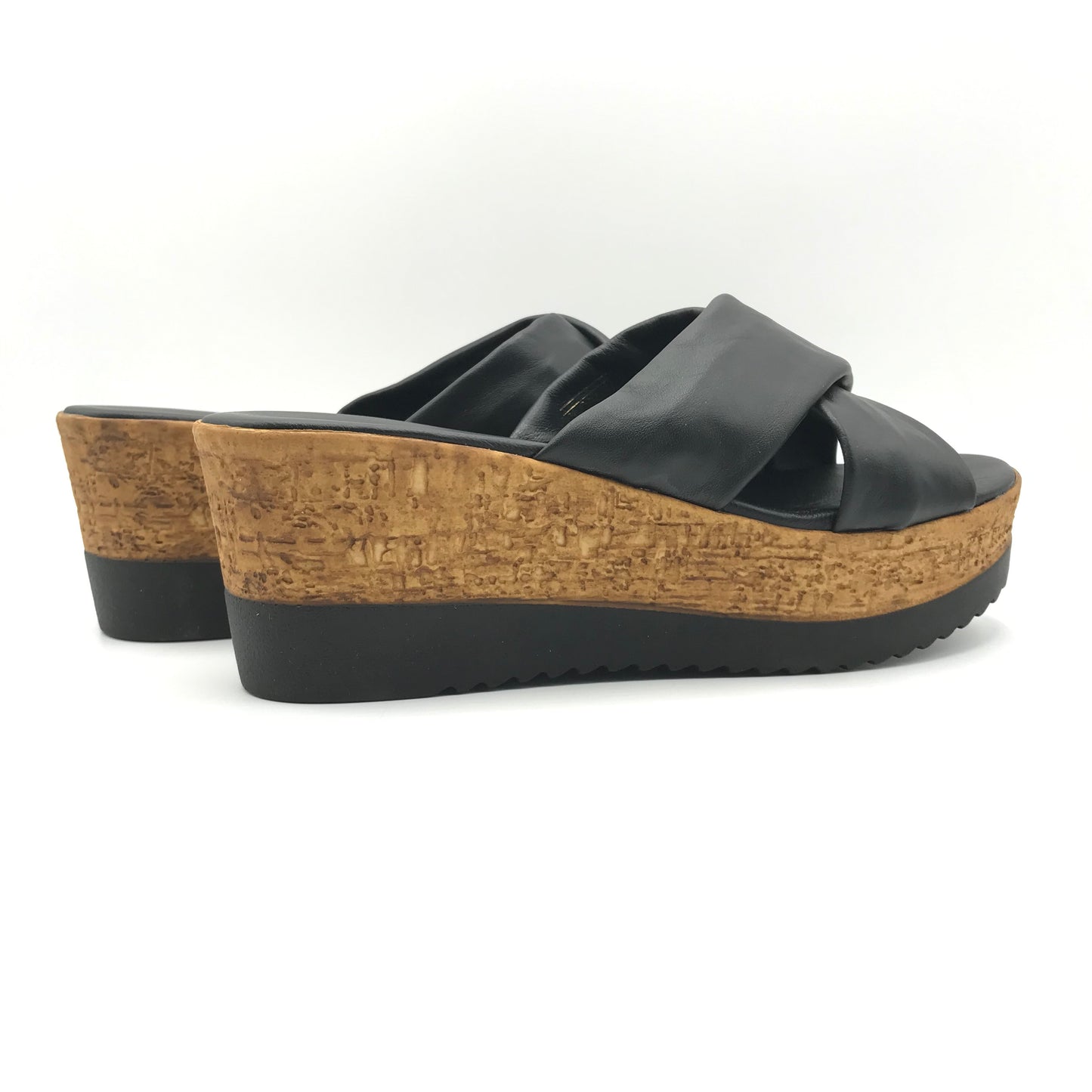 Andrea Pierago | Ciabatte in pelle con zeppa alta | 2974-70428