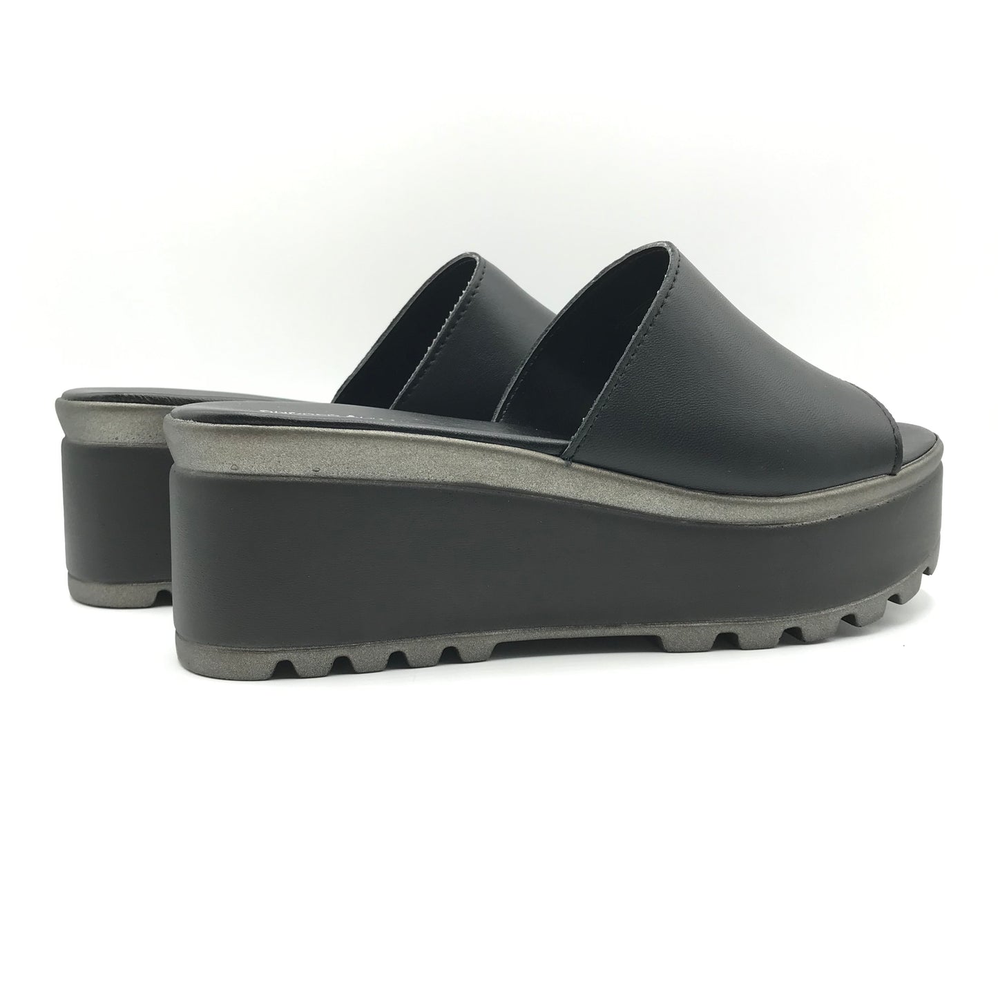Andrea Pierago | Ciabatte in vera pelle con zeppa alta | 2800-101