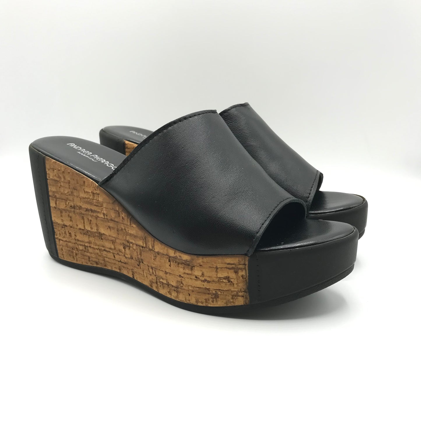 Andrea Pierago | Ciabatte in vera pelle con zeppa alta | 2762-7340