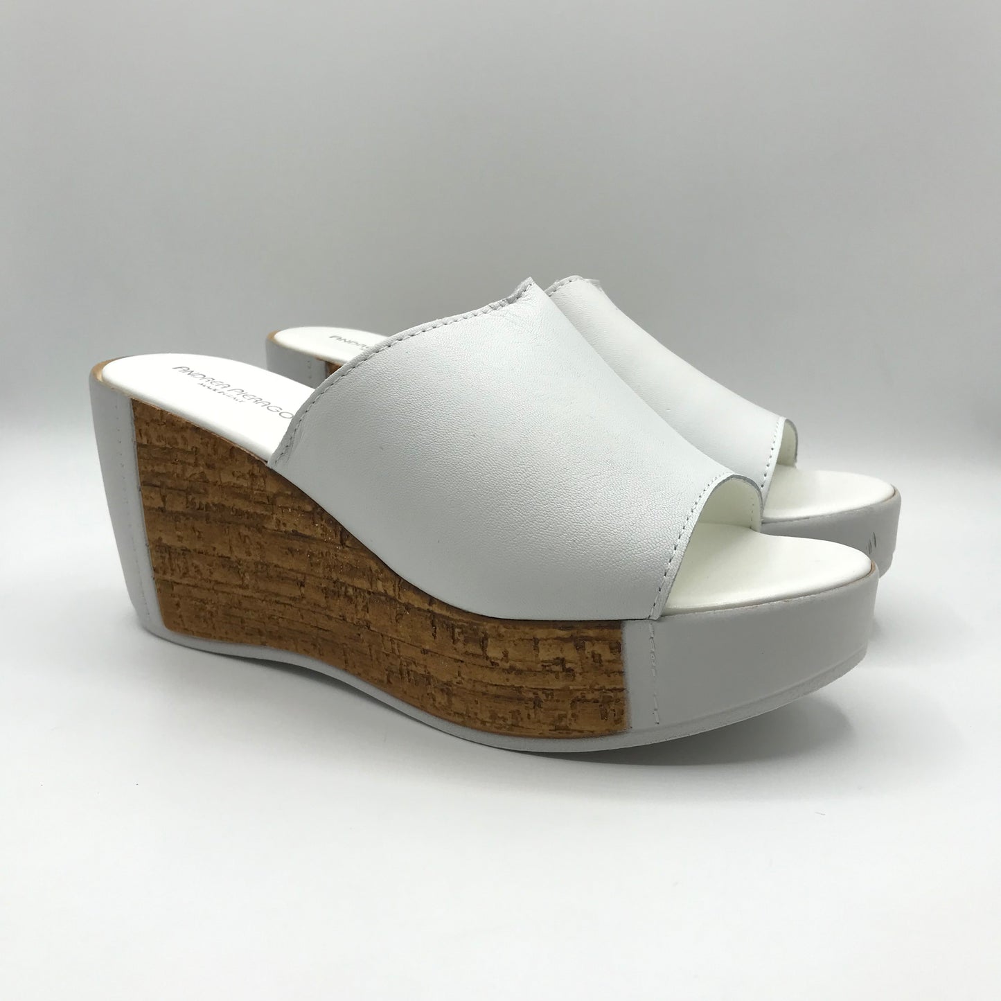 Andrea Pierago | Ciabatte in vera pelle con zeppa alta | 2762-7340