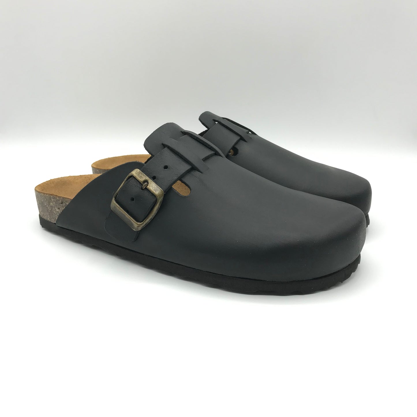 Bio Gold | Sabot in vera pelle con fibbia regolabile | 8227D
