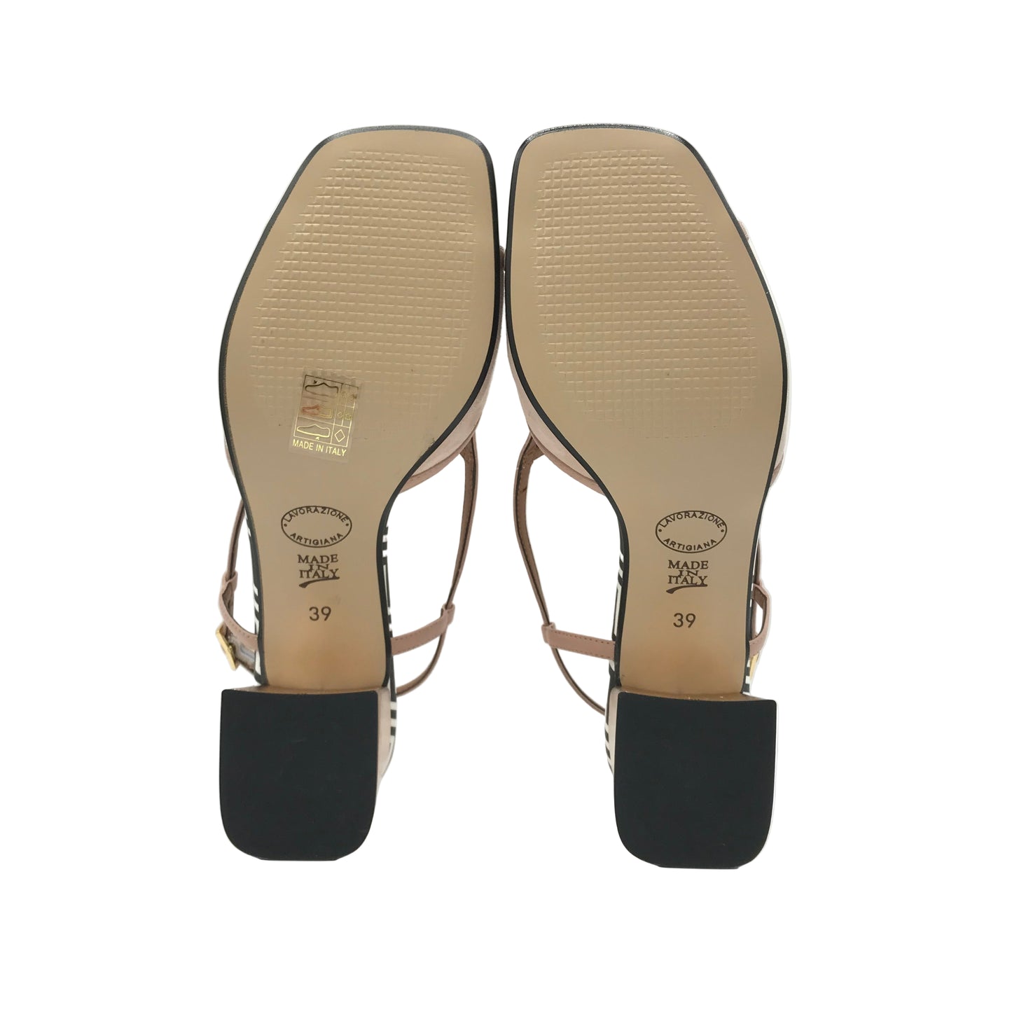 Linea Uno | Sandali eleganti con tacco in vera pelle | K533