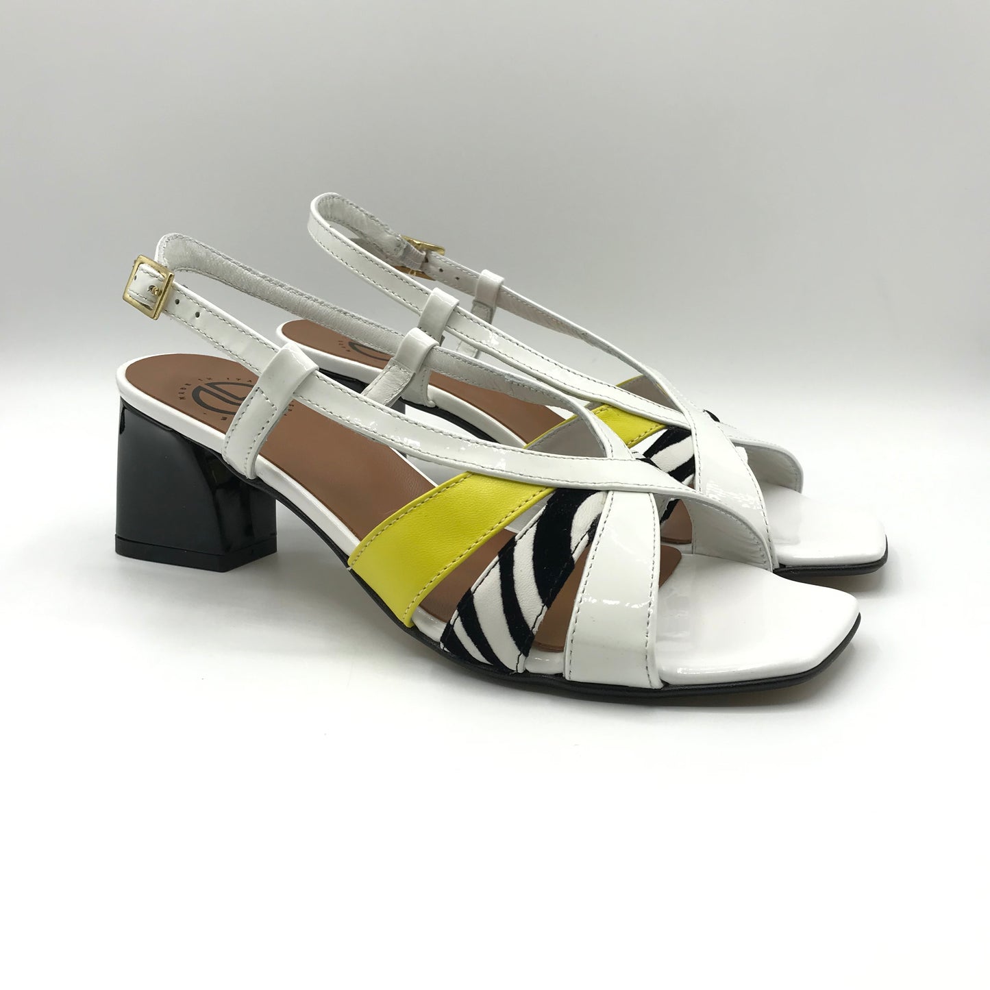 Linea Uno | Sandali artigianali in vera pelle con tacco | K215