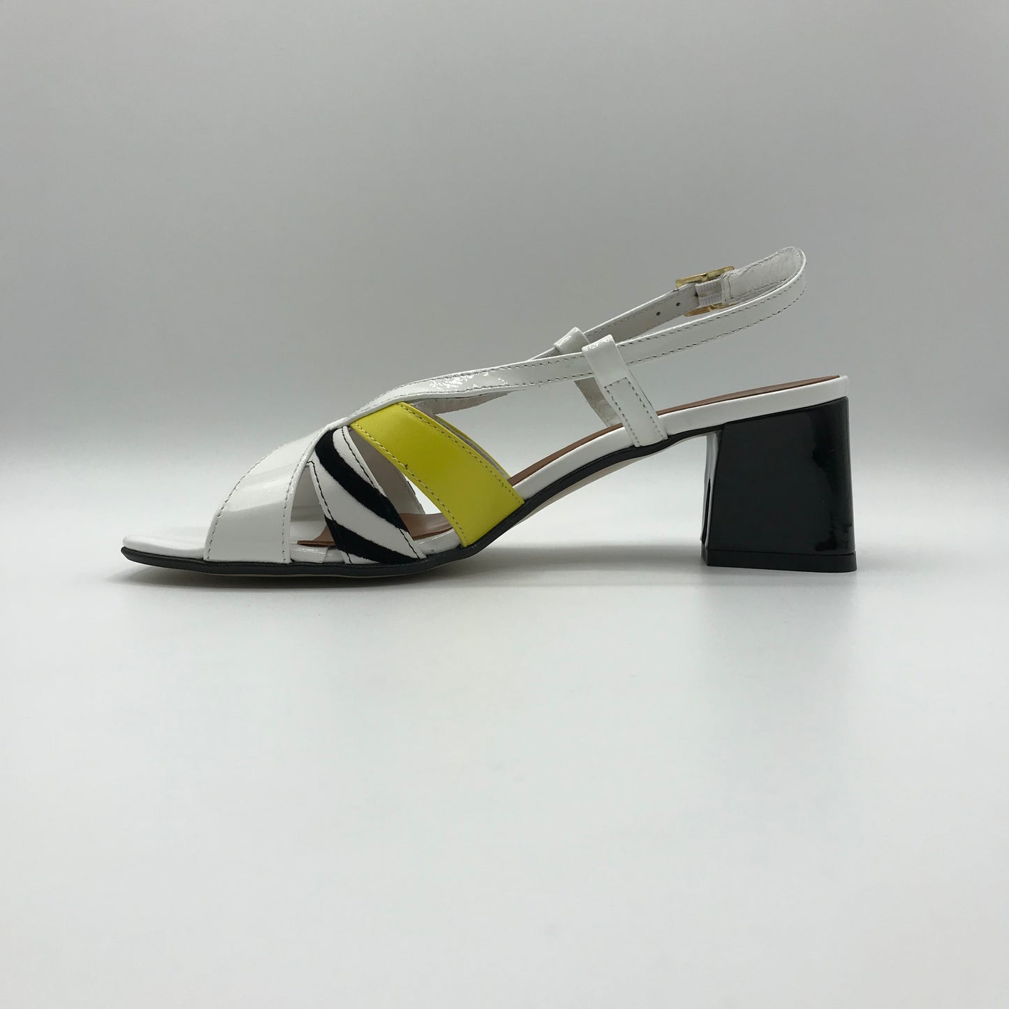 Linea Uno | Sandali artigianali in vera pelle con tacco | K215