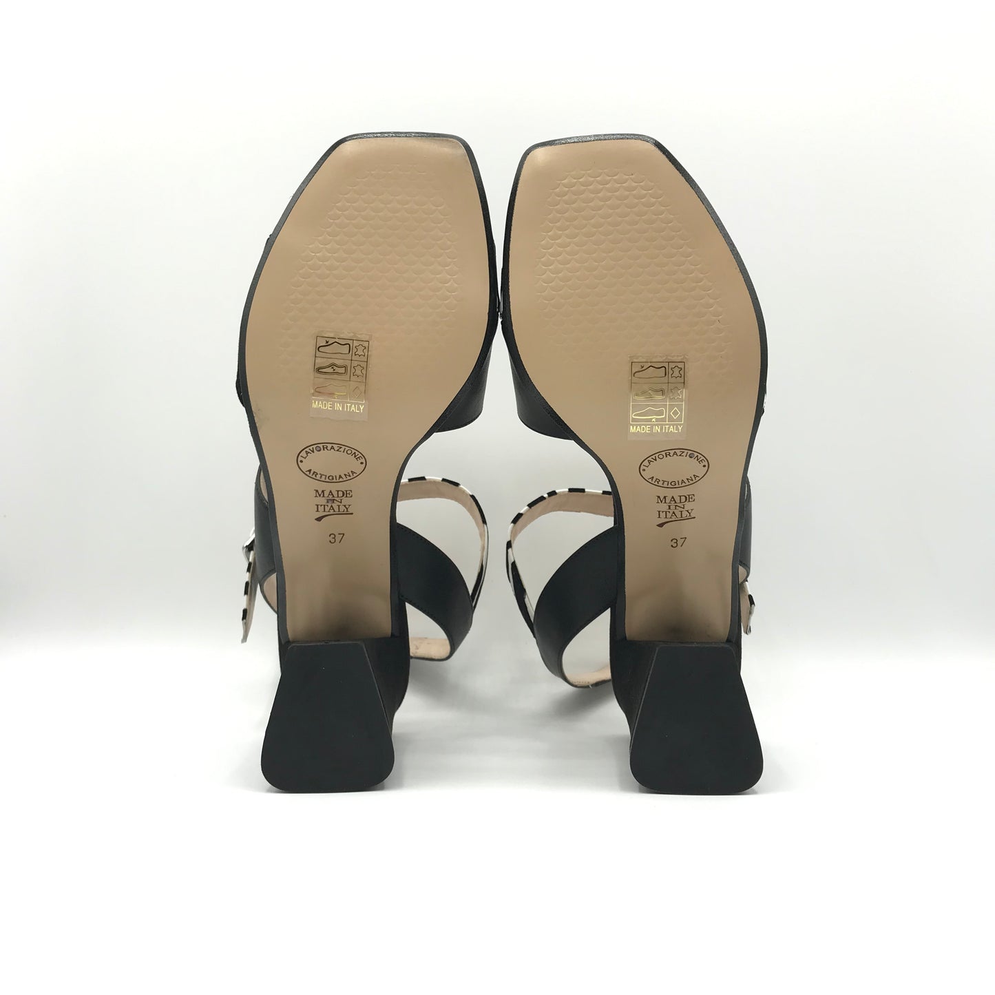 Linea Uno | Sandali artigianali in vera pelle con design a S | F2215