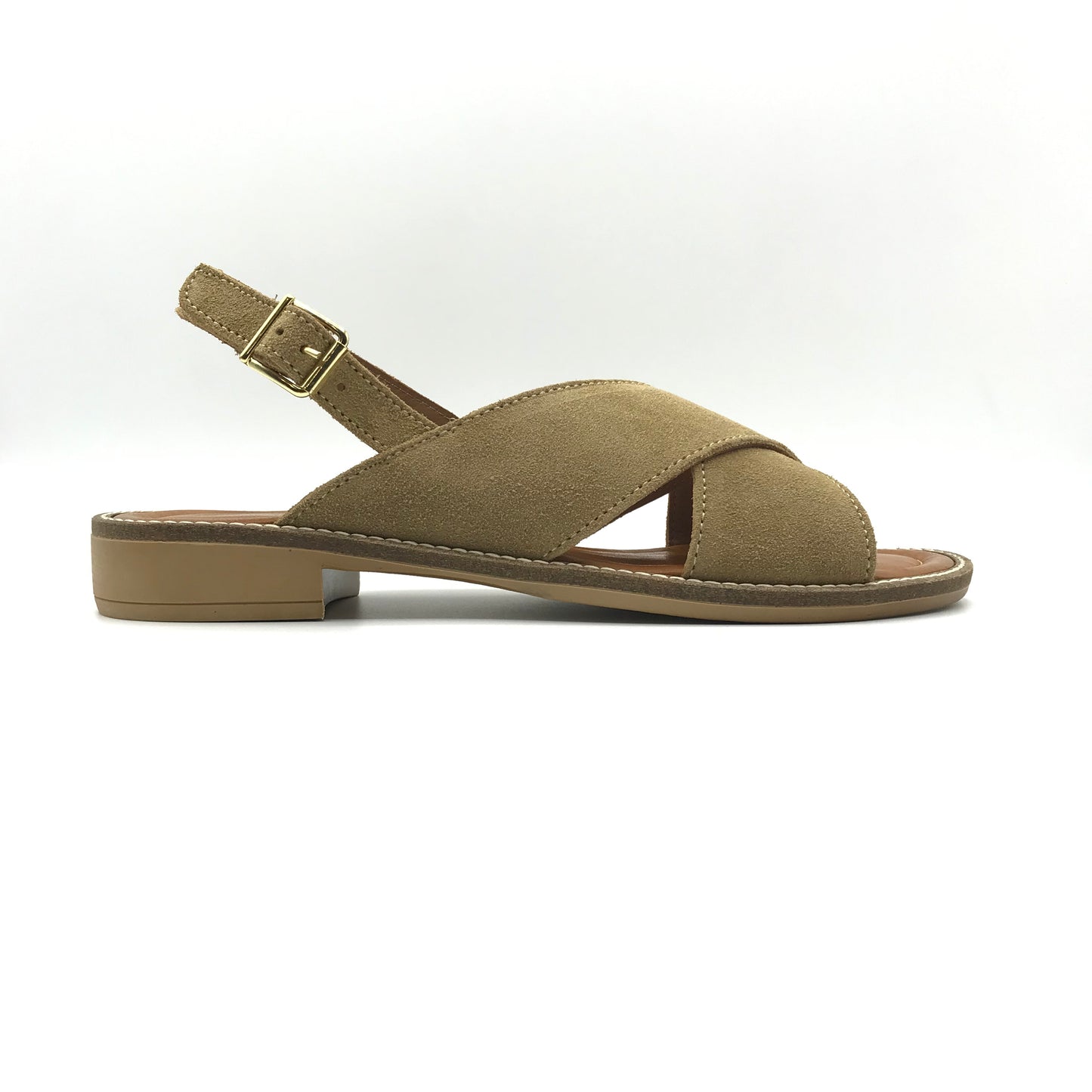 Donna Lucca | Sandali in vera pelle con fasce incrociate | 1129
