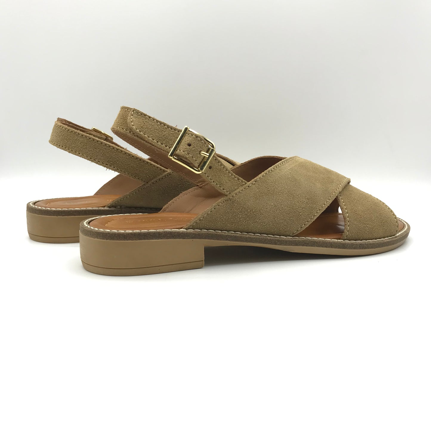 Donna Lucca | Sandali in vera pelle con fasce incrociate | 1129