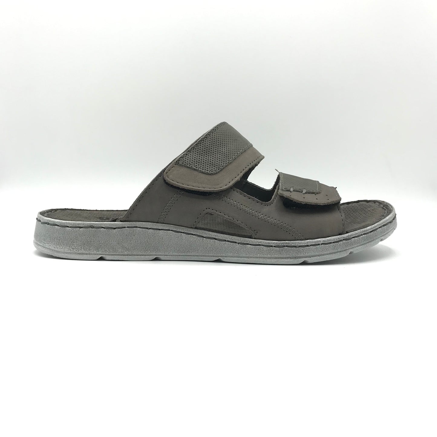 Walk in the city | Ciabatte in vera pelle con velcro | 45270