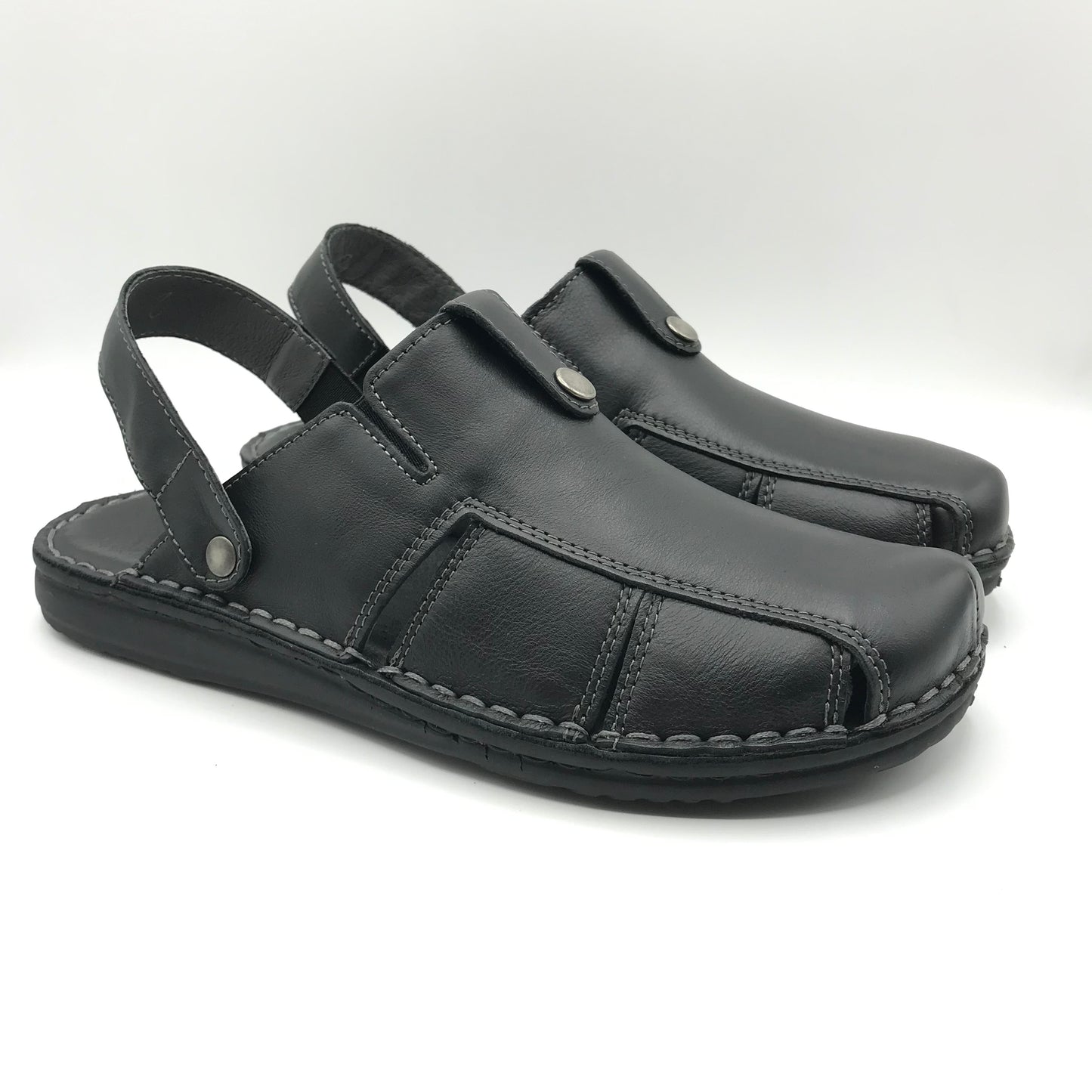 Walk in the city | Sabot in vera pelle con cinturino | 35200